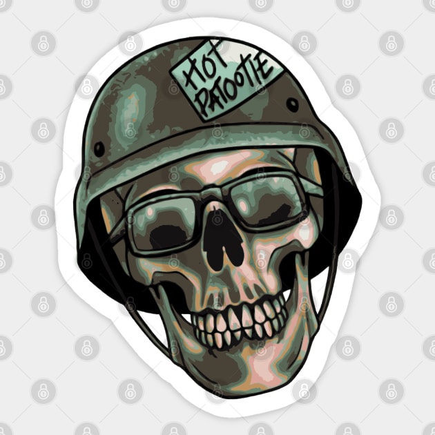 Rocky Show Hot Patootie Skull Sticker by PIRAKUNENG